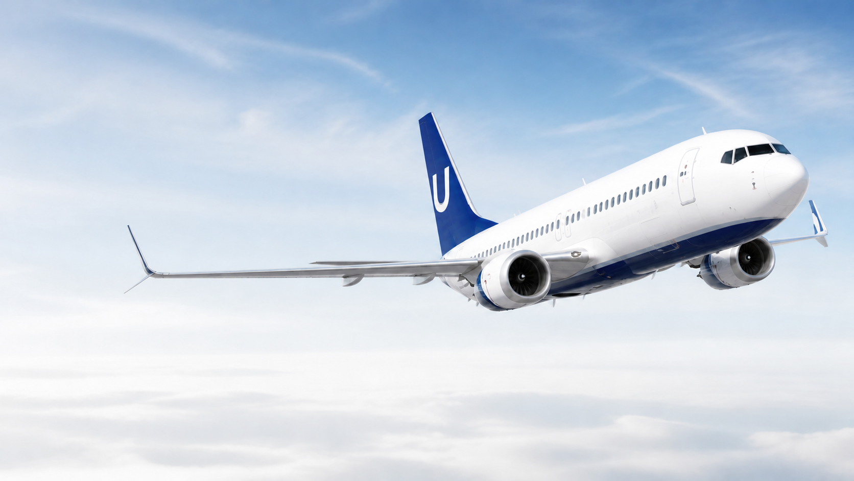 Boeing 737 в полёте